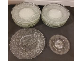 Beautiful Glass Salad Plates