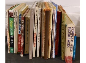 Large Lot Of Assorted Cooking And Craft Books