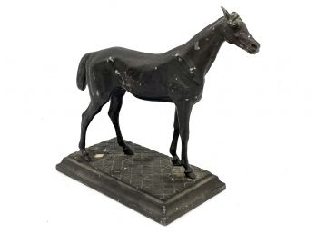 A Vintage Bronze Tone Horse Statue