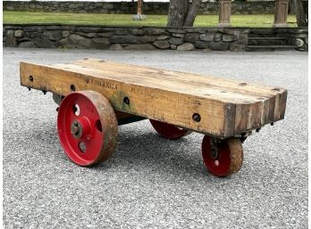 An Antique Industrial Cart 'Fairbanks Flexible Barriers' - Restored