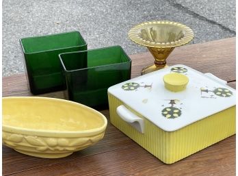 Vintage Assortment - Refrigerator Ware, Glass, Pottery And More