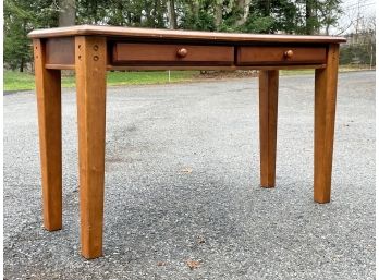 A Mahogany And Pine Console Table