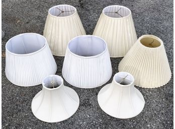 A Large Assortment Of Lamp Shades