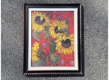 Sunflowers By Shari White, A Canvas Print