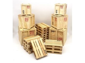 A Large Assortment Wooden Boxes And Coasters