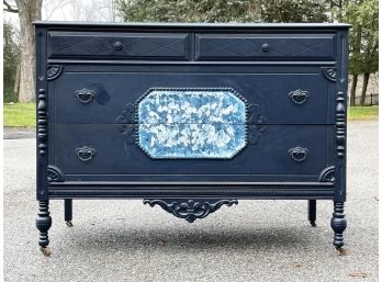 A Bespoke Painted Vintage Dresser Or Sideboard