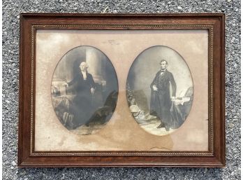 Antique Framed Presidential Photos