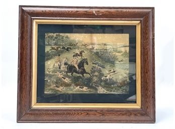 An Impressive Antique English Hunting Print