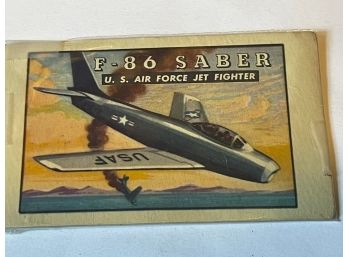 #100 Vintage Topps Wings Trading Card Airplane
