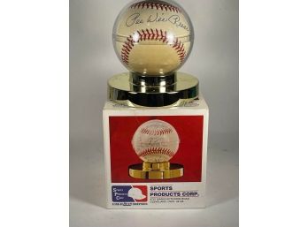 #46 Authentic Autographed Signed Baseball In Case By Pee Wee Reese