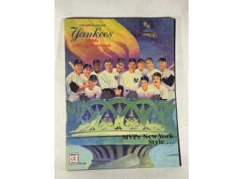 #107 New York Yankees Yearbook Magazine 1986
