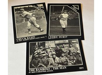 #97 Lot Three Vintage Baseball Cards