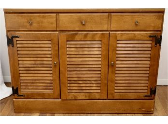 Ethan Allen American Traditional Solid Maple And Birch Wood Sideboard