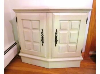 2 Door White Small Wood Cabinet