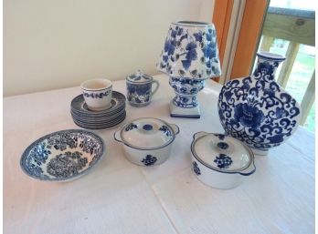 Variety Of Blue And White China