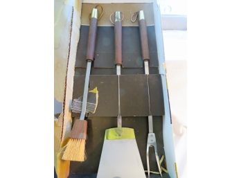 Mid-century Androck BBQ Grilling Set Of Tools