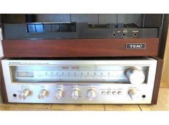 Teac 210 Stereo Cassette Deck & Pioneer Stereo Receiver Model SX-450