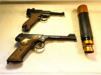 Johnny Eagle Macumba Pistol & Luger With Telescope