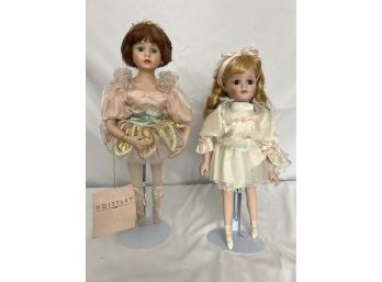 Pair Of Porcelain Ballerina Dolls