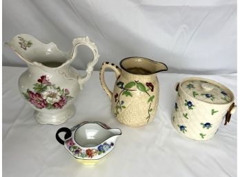 Assortment Of Floral Pottery
