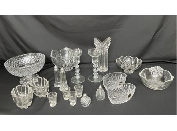 Collection Of Vintage Cut & Pressed Glass (3 Of 3)