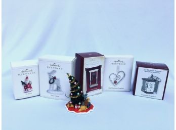 Collection Of 6 Vintage Hallmark & Heirloom Ornaments