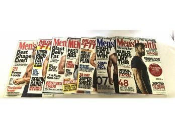 7 Back Issues Of Mens Health & Muscle Magazines
