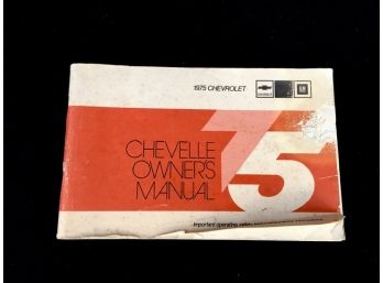 General Motos 1975 Chevrolet Chevelle Owners Manual