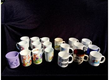 Grouping Of Assorted Coffee Mugs - See All Pics