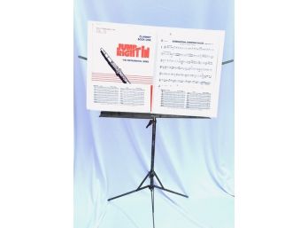 Adjustable Sheet Music Stand W/ Clarinet Music