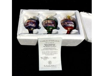 Bradford Editions 1999 Premiere Issue In The Terry Rodins Holiday Memories Ornament Collection