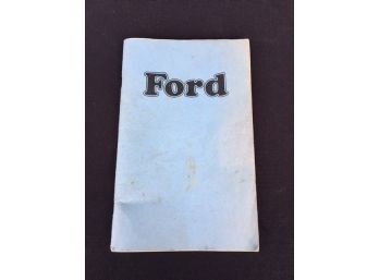 1974 Ford Owners Manual - 2nd Printing