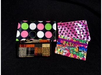 Grouping Of 4 Cosmetic Pouches/Wallets