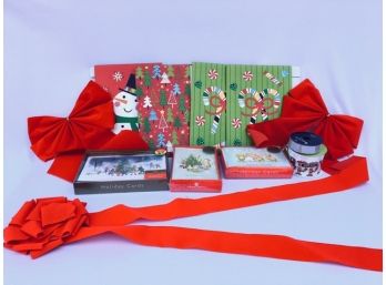 Assortment Of Christmas Holiday & Greeting Card Type Items