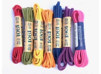 7 Pairs Of Colorful Shoe Laces