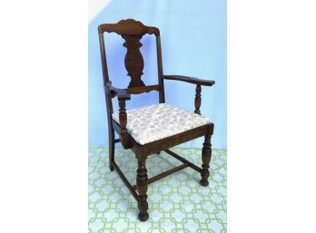 Vintage Solid Wood Armchair