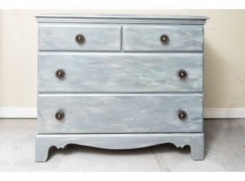 Hand-Painted Distressed Thomasville 4-Drawer Chest