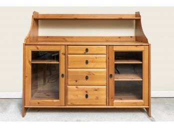Pine Wood Buffet Cabinet