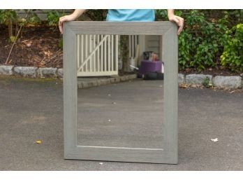 Gray Wood Wall Mirror