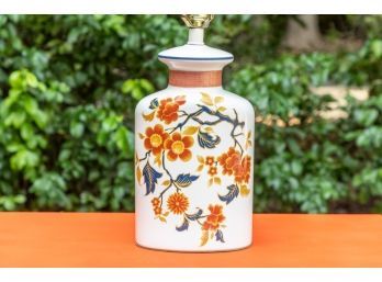 Oriental Porcelain Tea Caddy Table Lamp