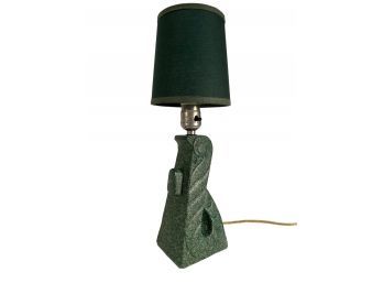 Small Mid Century Green Lamp