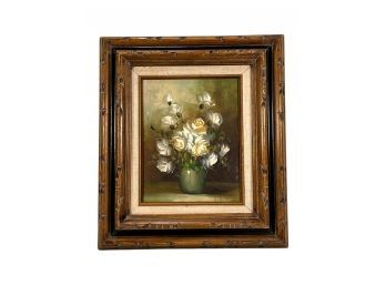 Vintage Signed Floral Painting