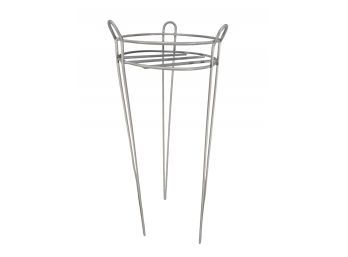 Vintage White Wire Tall Plant Stand