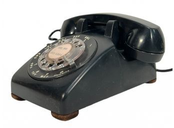 Vintage 1953 Black Rotary Phone