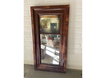 Antique 19th C. American Empire Flame Framed Wall Mirror