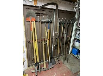 Large Collection Of Yard Tools.