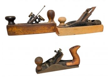 Trio Of Antique Hand Planes. Stanley, Shelton And The Standard Rule No.23             #9