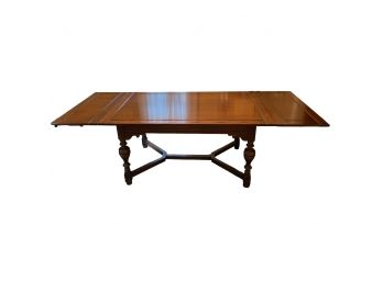Vintage Jacobean Revival Style, Oak  Extendable Dinning Table.