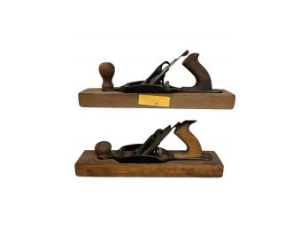 Pair Of Antique Stanley Rule & Level Co' Hand Planes No.27                     #7