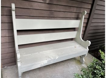 Custom Made Outdoor Bench. 61' Wide.